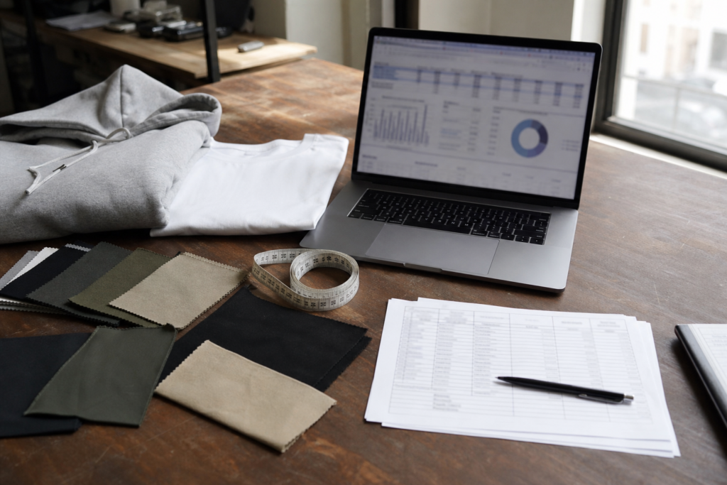 Cost control and production planning for small clothing brands using OEM manufacturing