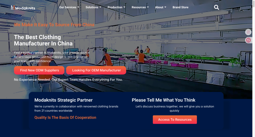 clothing manufacturer